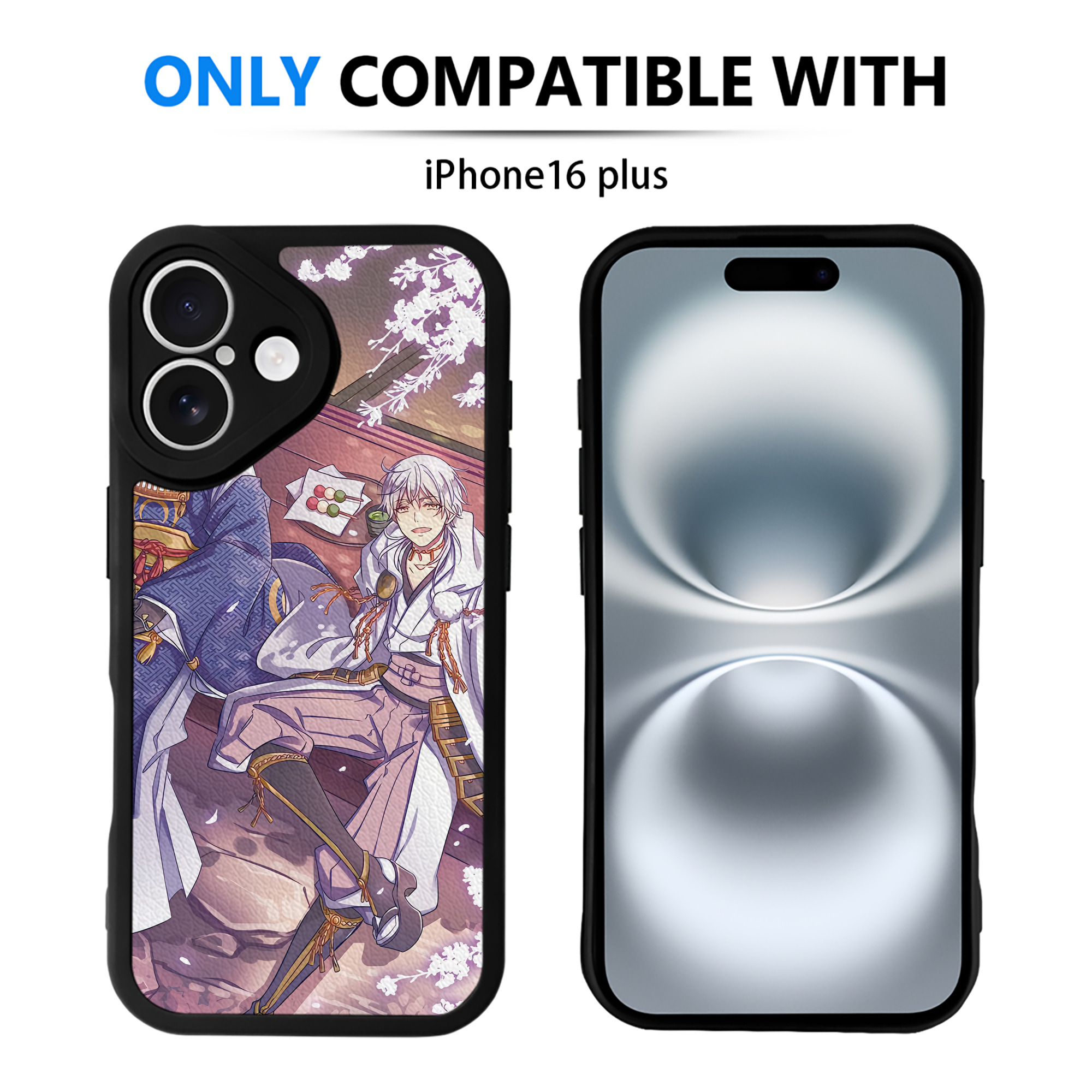 （画像用） 刀剣乱舞 Touken Ranbu 【iPhone 16シリーズ対応】シリコンスマホケース（レザー調） 材質：シリコン